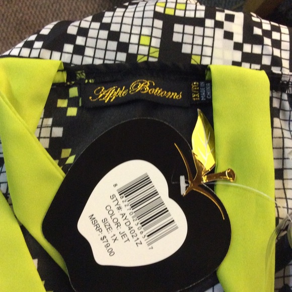 NWT Apple Bottoms Print Maxi Dress PLUS SIZE 1X - Picture 3 of 4